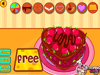 Cute heart cake