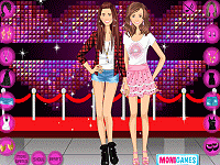 Miley Cyrus and Her Friend Dress Up