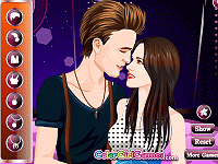 Vampire Couple Love Kiss