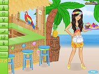 Tiki Cafe Waitress