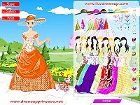 Princess and little dog dress up