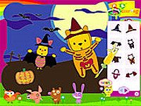 Piglet and Pooh on Halloween